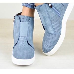 New! Chunky Mid Wedge Pump Lightweight Sneakers